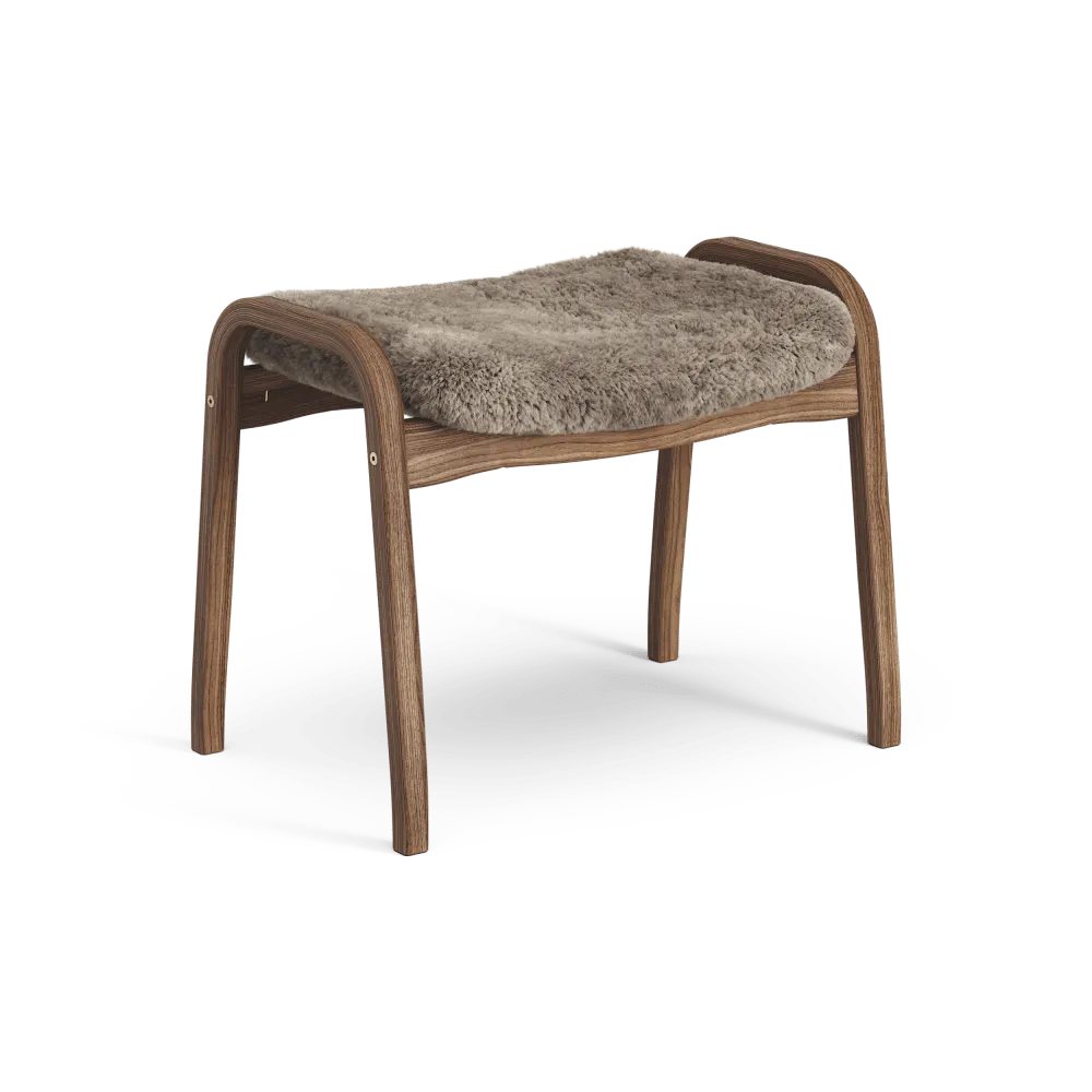 Lamino Footstool Walnut